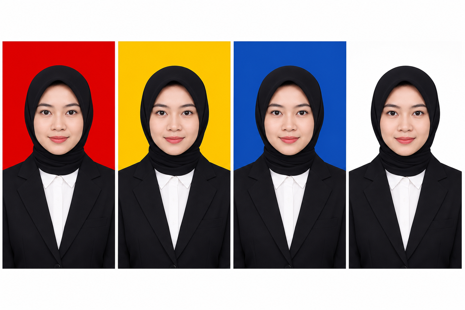Contoh hasil cetak pas foto